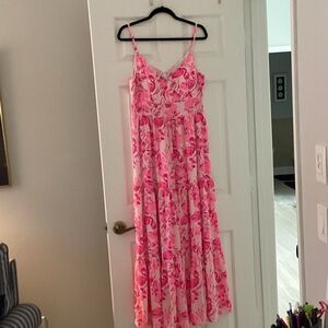 Floral Pink Lilly Pulitzer Maxi Dress